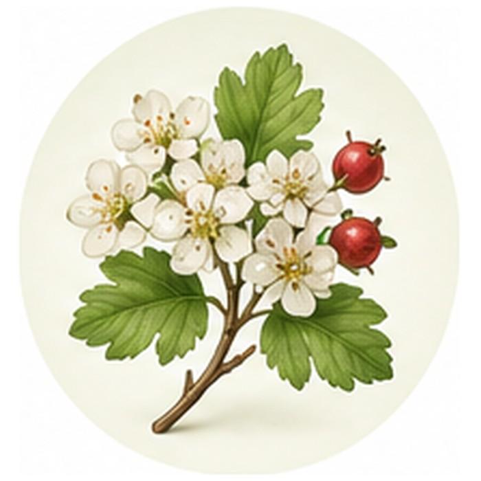 Weißdornblätter mit Blüten (100 g)